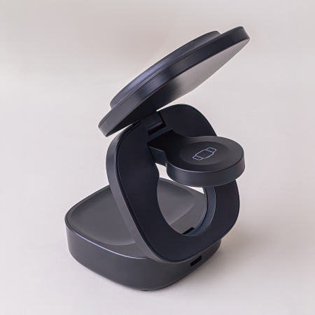 Încărcător wireless magnetic Maxlife MXWC-06 15W negru 3 în 1 [3]