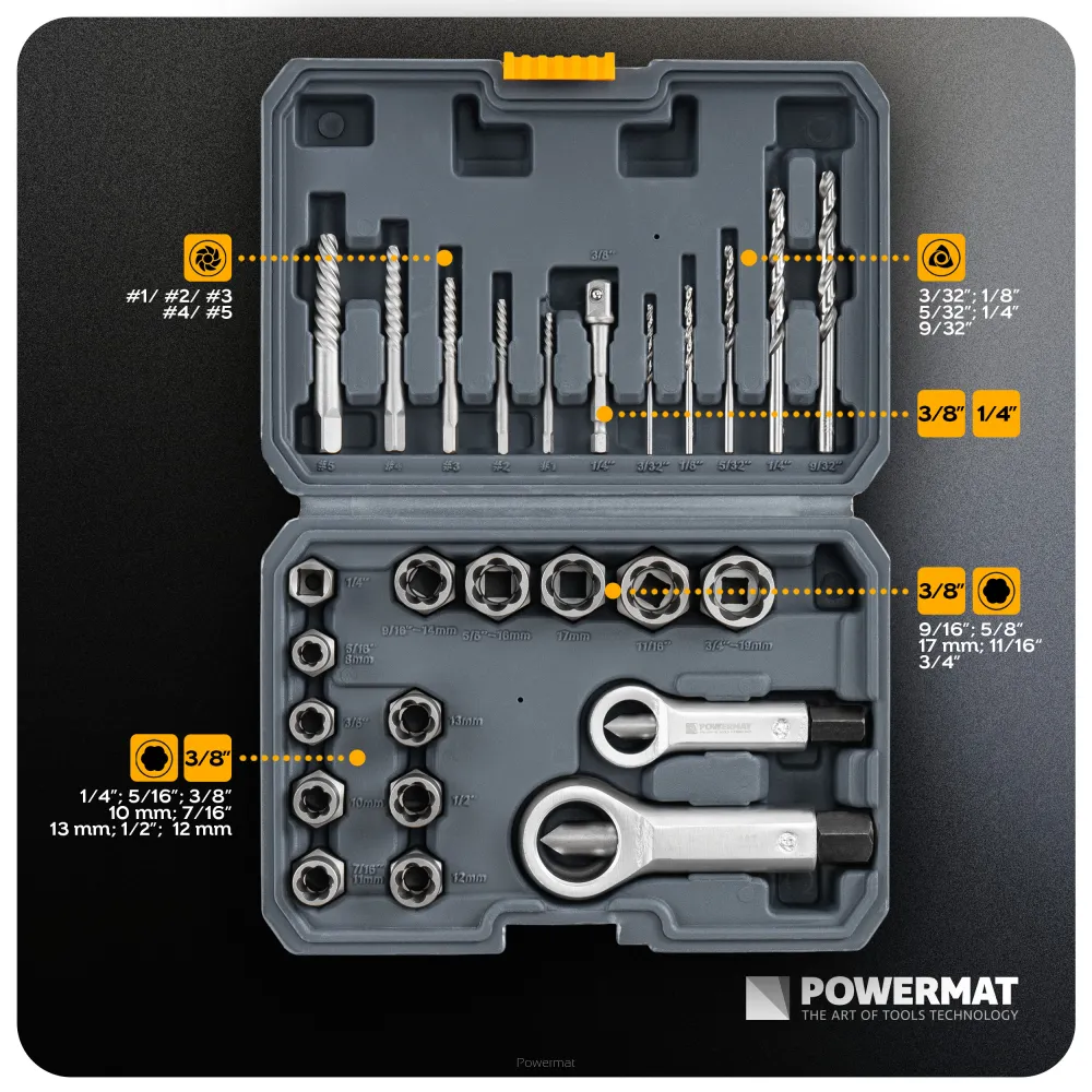 Kit extractoare pentru indepartarea suruburilor PM-ZPWN-26T [9]