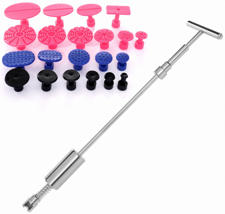 Scule speciale - Kit indreptat tabla caroserie cu ciocan inertial culisant auto 19piese (KD10662)