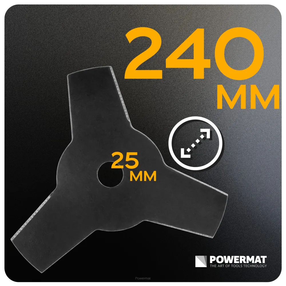 Lama pentru motocoasa PM-TTDK-3ZM, 25 mm, Powermat PM1653 [2]