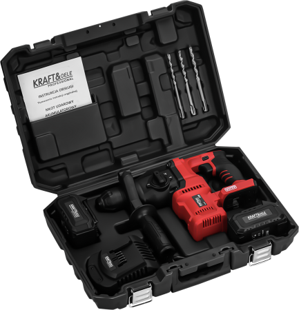 Mașină de găurit cu percuție fără fir 21V 3.5J FĂRĂ PERII 2 x 4Ah KD3190 [7]