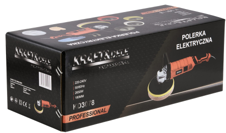 Mașină de lustruit electrică 2650W 180mm 800-3300rpm KD3078 [21]