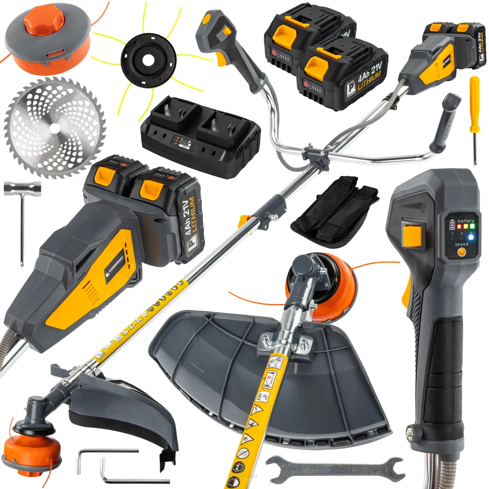 Casa Si Gradina - Motocoasa cu acumulator PM-KSAK-42VM, 4 Ah, Powermat PM1513