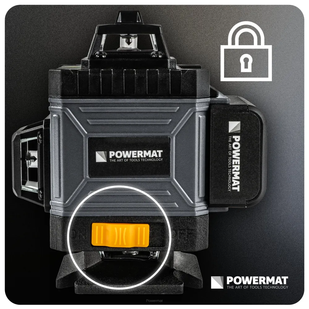 Nivela laser 4D, Powermat, 16 linii, laser verde, 40m, cu acumulator PM-PLK-4DM1 [7]