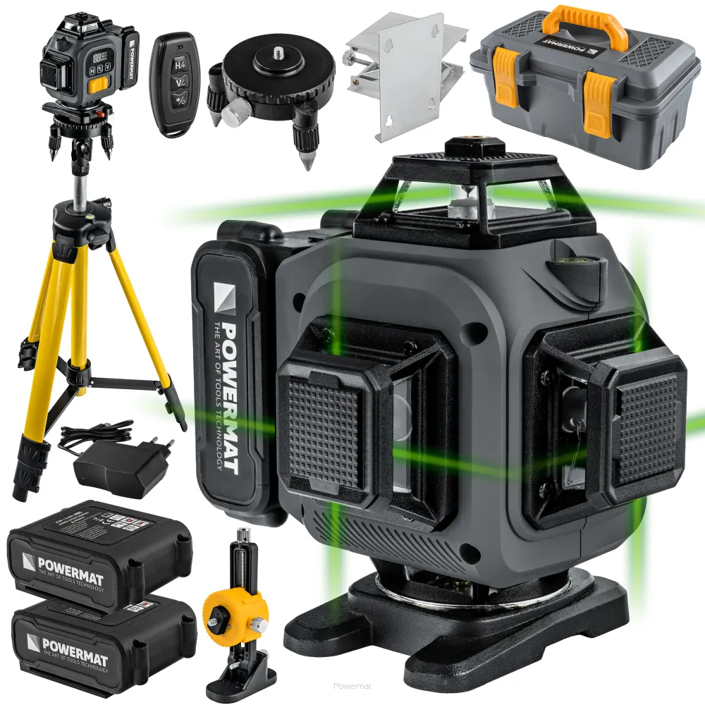 UNELTE SI APARATE DE MASURA - NIVELĂ LASER GREEN CROSS AUTONIVELANTĂ 4D 360° 16 LINII PM-PLK-4DM3