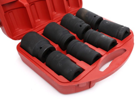 PACHET: CHEIE DE IMPACT PNEUMATICĂ 1" 5500Nm + CUTIE + 2 chei tubulare KD5781 + Set de chei tubulare de impact cu 8 piese KD10216 [26]