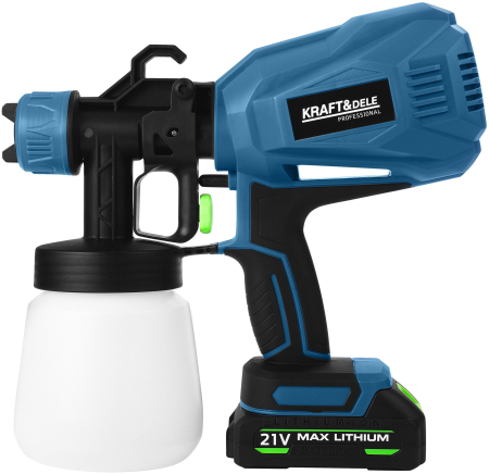 Pistol aparat masina vopsit pe baterie 21V stropit vas rezervor 800ml (KD5481) [10]