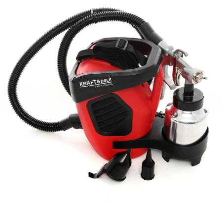 Alte accesorii si scule - Pistol de vopsit cu compesor 600W 1000ml KraftDele KD1652