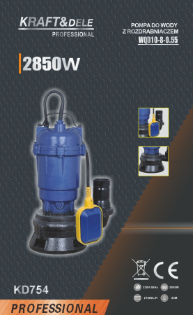 Pompă fosă septică cu rotor 2850w KD754 [17]