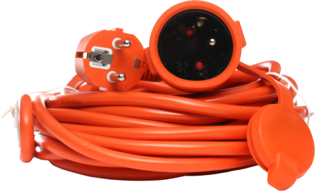 Electrice și iluminat - Prelungitor electric, Kraft&Dele KD4023, de gradina, cu clapa, 10 m, 3x1.5mm