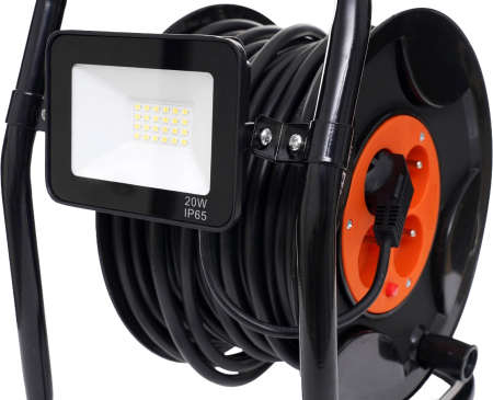 Prelungitor pe tambur de plastic 30m + LED KD4037 [1]