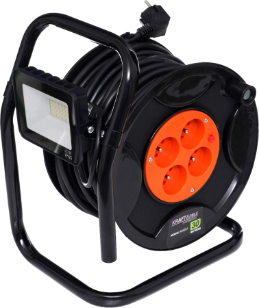 Prelungitor pe tambur de plastic 30m + LED KD4037 [9]