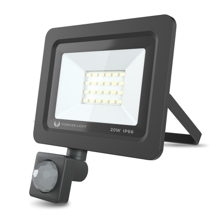 Proiector LED PROXIM II 20W |6000K| cu senzor PIR IP66 Forever Light [1]