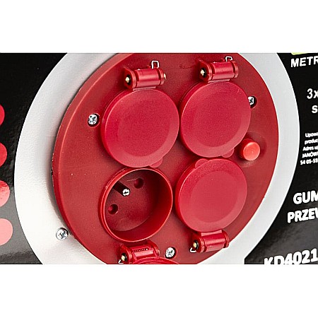 Cablu prelungitor electric pe tambur, pentru exterior, 30m, 3 X 2.5mm [6]