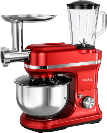 ELECTROCASNICE - Robot de bucatarie planetar 3000W 5L multifunctional cu blender si masina de tocat (KD4228)