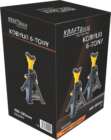 Set 2 suporti sustinere material protectie 2 sigurante tip capra 6 Tone auto, reglaj dinti 400-585mm (KD3097) [2]