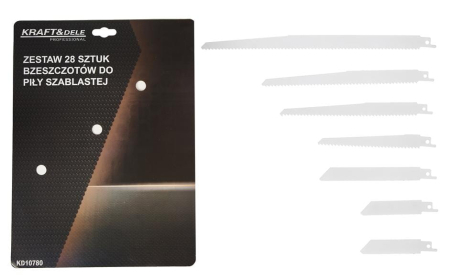 Set 28 lame pentru fierastrau, Kraft&Dele KD10780, tip sabie [8]