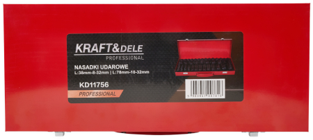 Set 35 chei tubulare impact, Kraft&Dele, 1/2", KD11756 [11]