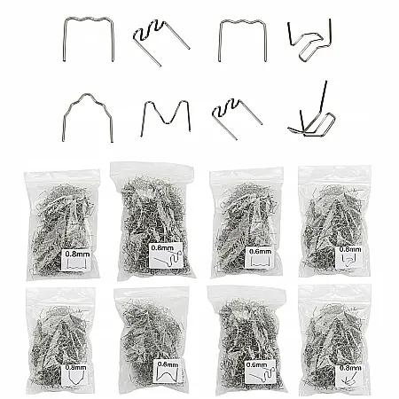 Set 800 capse cleme sarme agrafe sudat lipit plastic [6]