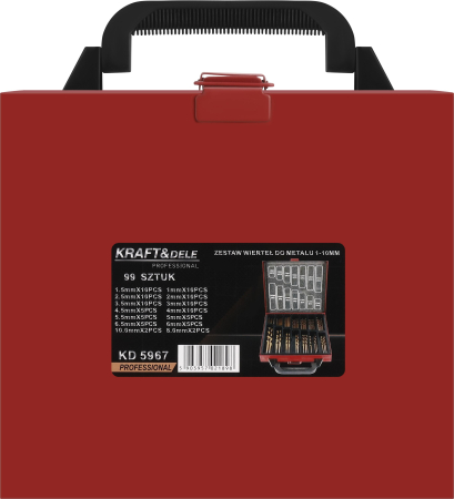 Set burghie metalice 1-10 mm 99 buc KD5967 [3]