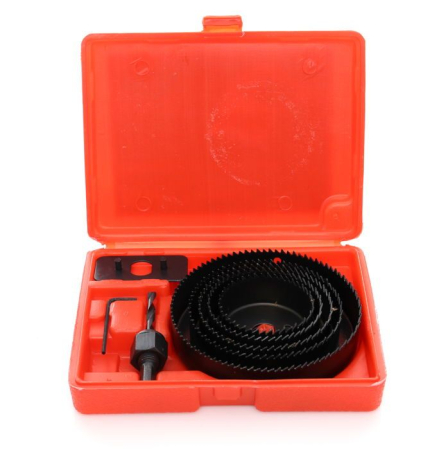 Echipamente de atelier - Set carote pentru lemn, 8 buc 64-127mm, KD10279, Kraft&Dele