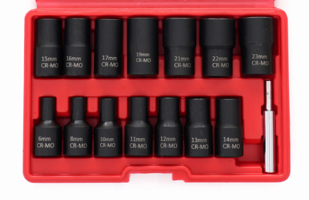 Set chei tubulare de impact cu bit, Kraft&Dele, 1/2'' 15 elemente, Kd11793 [9]
