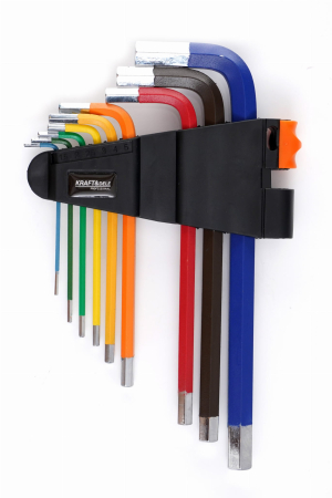SET DE CHEI HEXAGONALE COLORATE 9 BUCĂȚI KD11931 [3]