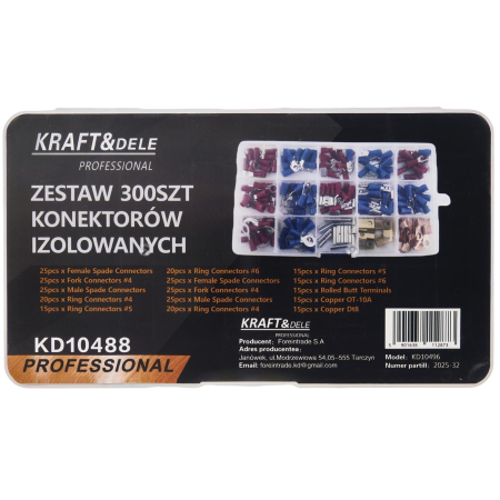 Set de conectori izolați 300 bucăți KD10488 [11]