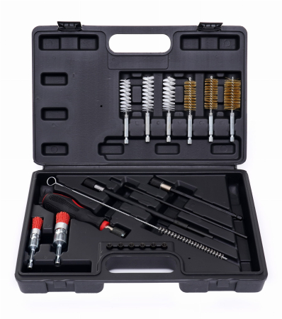 Echipamente de atelier - Set perii curatare scaune injectoare, 19 elemente, Kraft&Dele KD10049