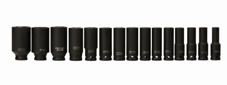 Set tubulare de impact, 1 /2", 10-32 mm, 15 bucati, Kraft&Dele KD11769 [1]