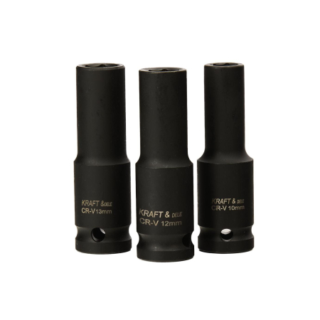 Set tubulare de impact, 1 /2", 10-32 mm, 15 bucati, Kraft&Dele KD11769 [12]