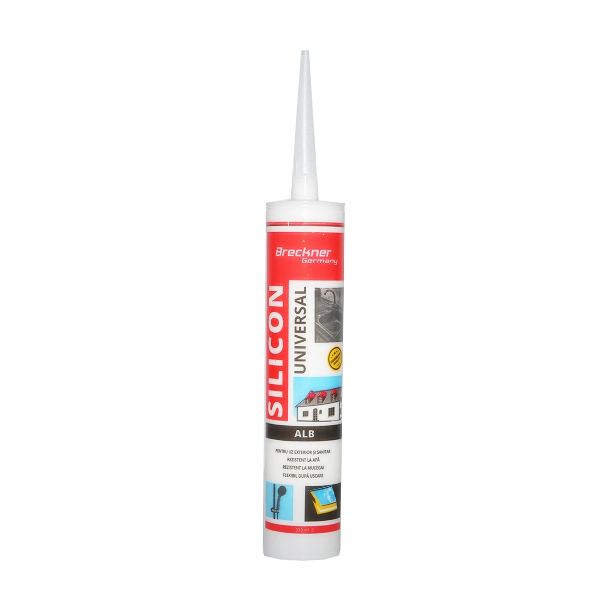 Silicon Universal - Silicon universal alb interior/exterior 300ml Breckner Germany