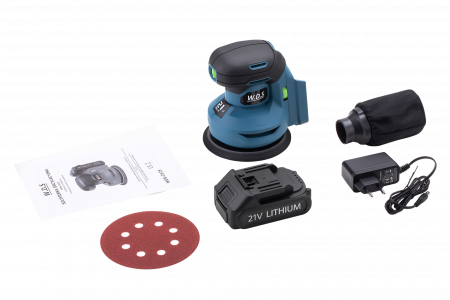 Slefuitor cu excentric, acumulator WDS, 21 V, 125 mm, Kraft&Dele WDS2525 [6]