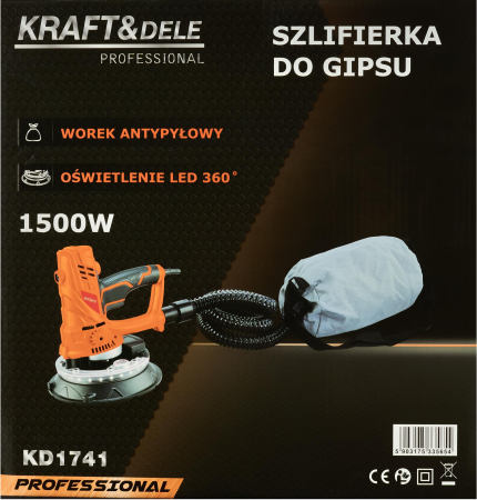 Slefuitor pentru pereti, 225 mm, 1500W KD1741 [11]