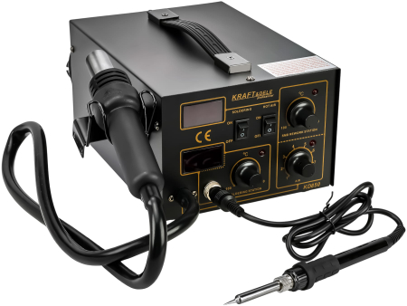 Accesorii Pentru Sudat - Statie de lipit cu aer cald si letcon 2 in 1 60W KraftProfesional KD850