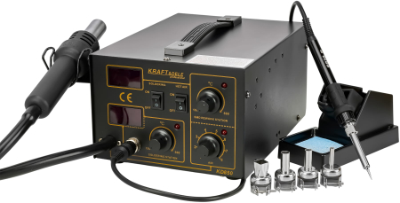 Statie de lipit cu aer cald si letcon 2 in 1 60W KraftProfesional KD850 [10]