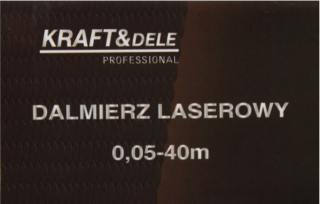 Telemetru digital, Kraft&Dele, cu laser, 0,05 - 40 m, ±1,5 mm KD10405 [13]