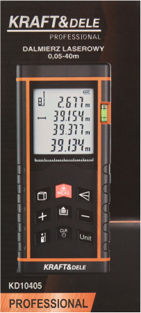 Telemetru digital, Kraft&Dele, cu laser, 0,05 - 40 m, ±1,5 mm KD10405 [12]