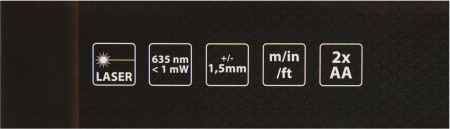 Telemetru digital, Kraft&Dele, cu laser, 0,05 - 40 m, ±1,5 mm KD10405 [14]