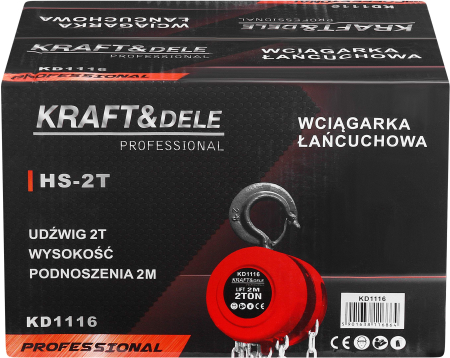 Troliu cu lanț 2T 2m KD1116 [13]