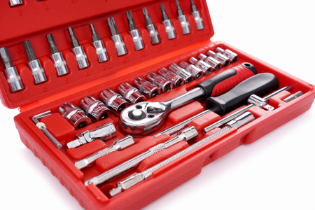 Trusa profesionala scule, Kraft&Dele KD10525, chei tubulare, 46 piese [2]