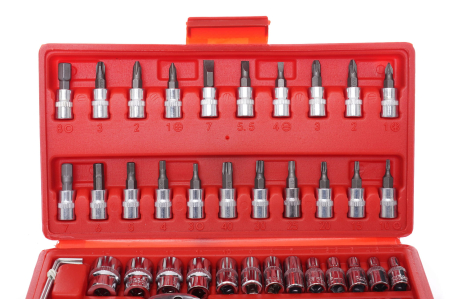 Trusa profesionala scule, Kraft&Dele KD10525, chei tubulare, 46 piese [4]