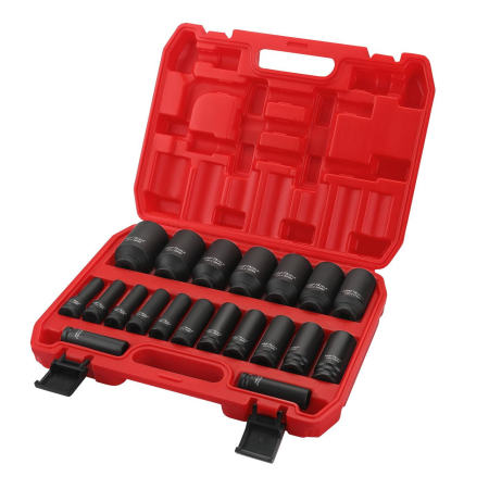 Diverse echipamente - Trusa tubulare de impact, 1/2"hexagonale, 10 - 38mm, 20 piese, KD11794