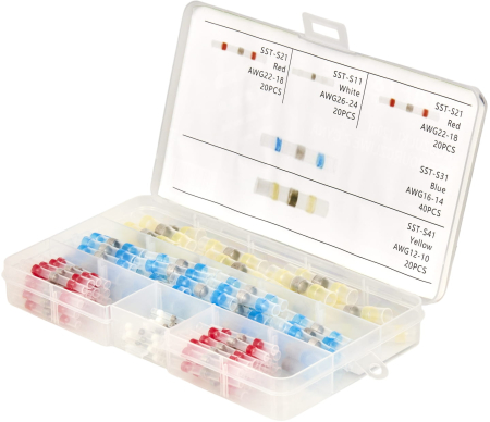 SCULE ȘI ECHIPAMENTE AUTO - Tub termocontractabil cu tablă 120 buc KD10491