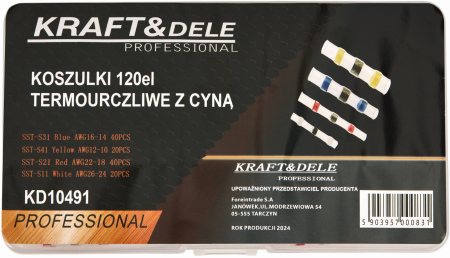 Tub termocontractabil cu tablă 120 buc KD10491 [11]