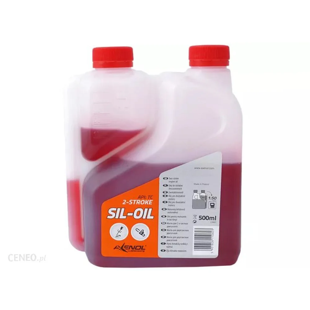 Ulei amestec motor 2 timpi Axenol SIL-OIL, Rosu