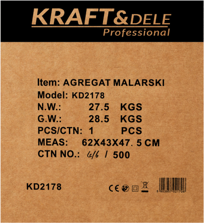 Unitate de vopsire 3500W 19L/min + accesorii KD2178 [21]