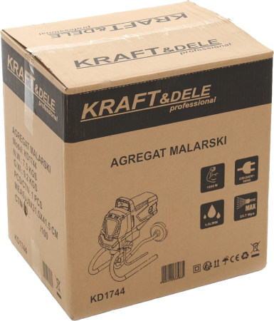 Unitate de vopsire cu piston KD1744 de 1500 W [2]