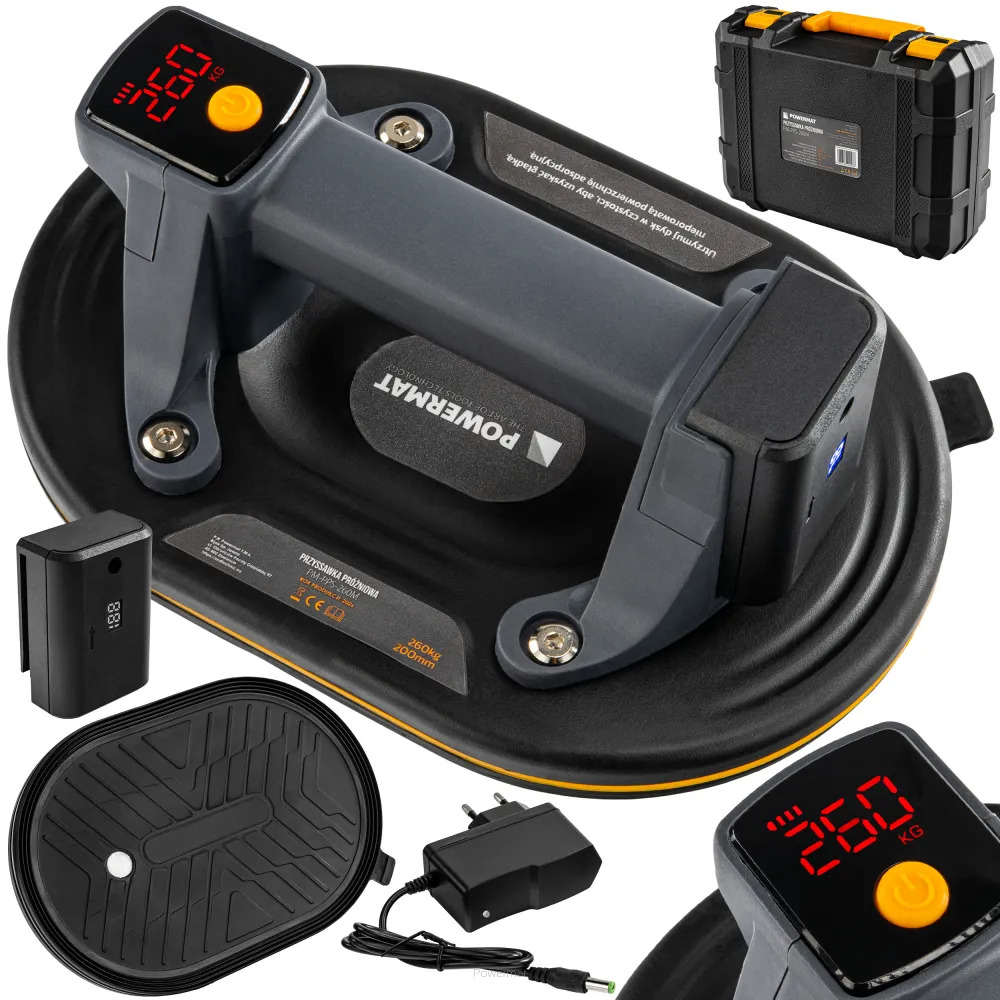 Ventuza Vibranta - Ventuza cu baterie pentru gresie si sticla capacitate maxima sigura 200 kg Powermat PM1589
