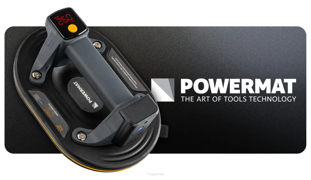 Ventuza cu baterie pentru gresie si sticla capacitate maxima sigura 200 kg Powermat PM1589 [5]
